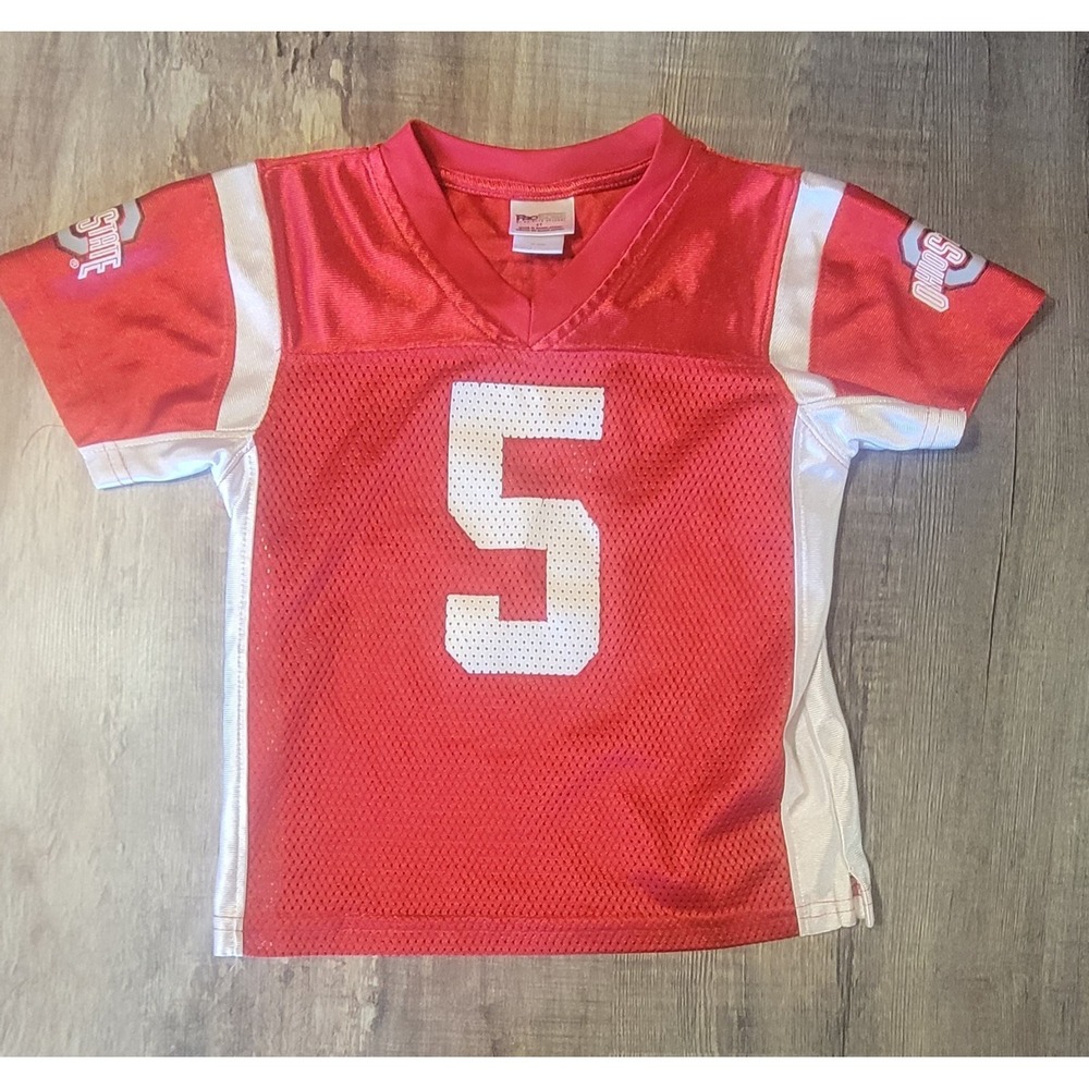 Ohio State Buckeyes Pro Edge #5 Football Jersey Sz 3T Toddler Youth Red OSU NCAA